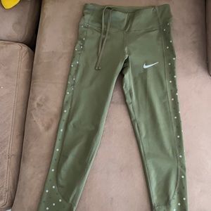 XS green Nike leggings